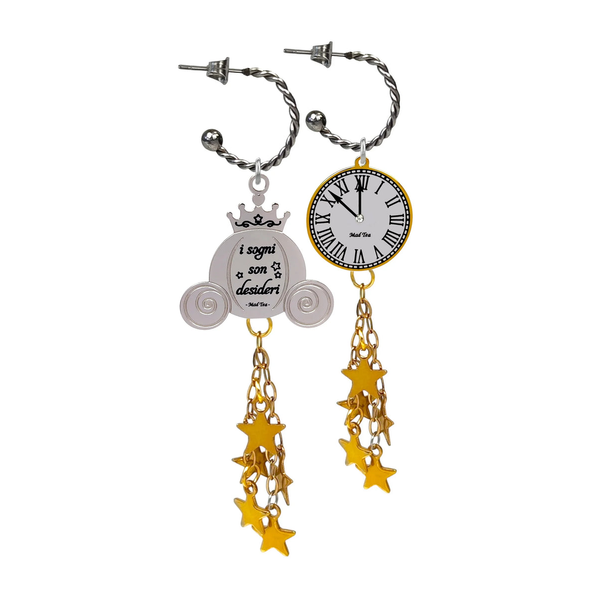 Orecchini in Acciaio Mad Tea Collezione Cenerentola - CO007