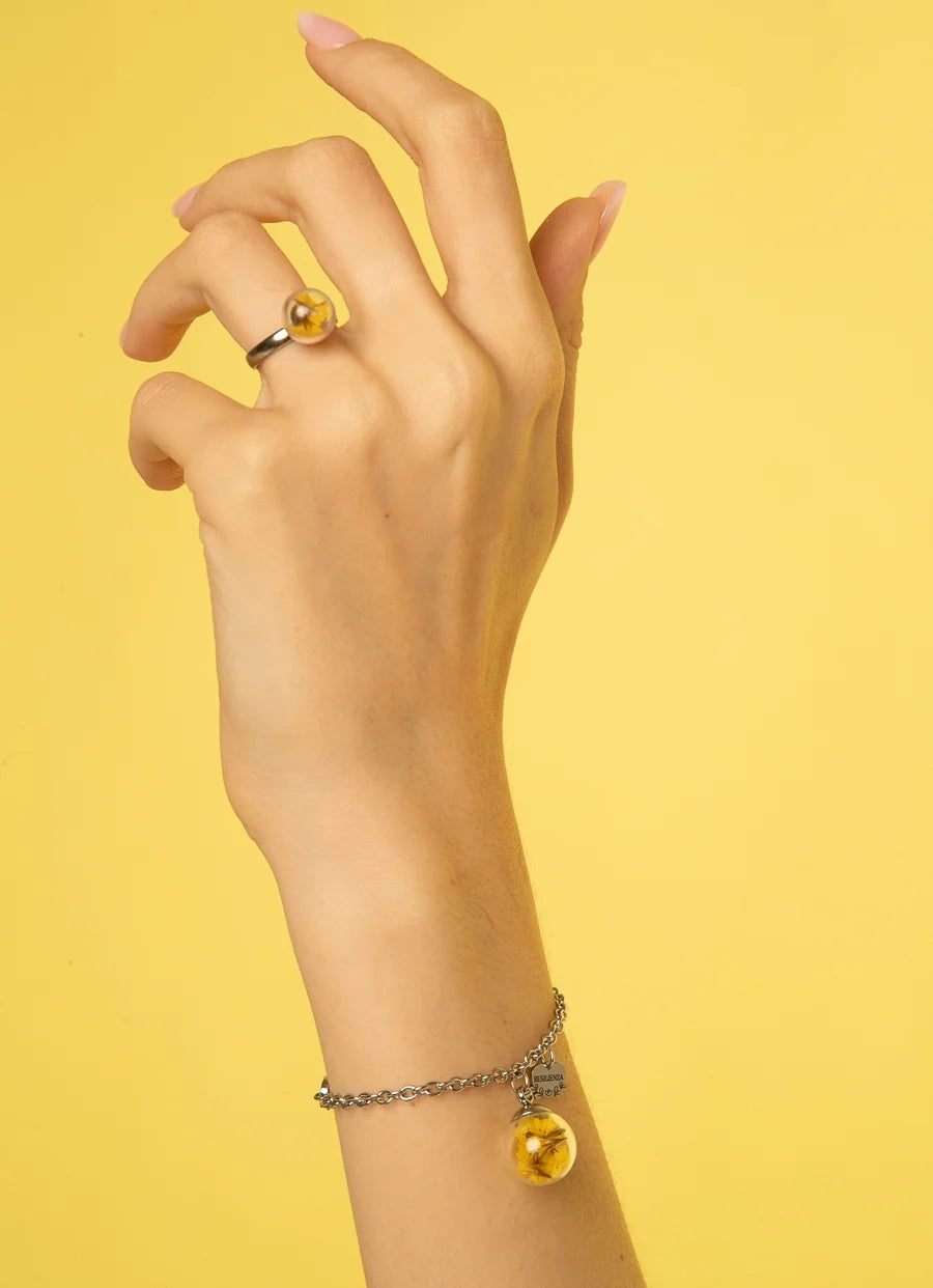 Bracciale in Acciaio Mad Tea collezione: Il giardino dei desideri - Limonio - Resilienza