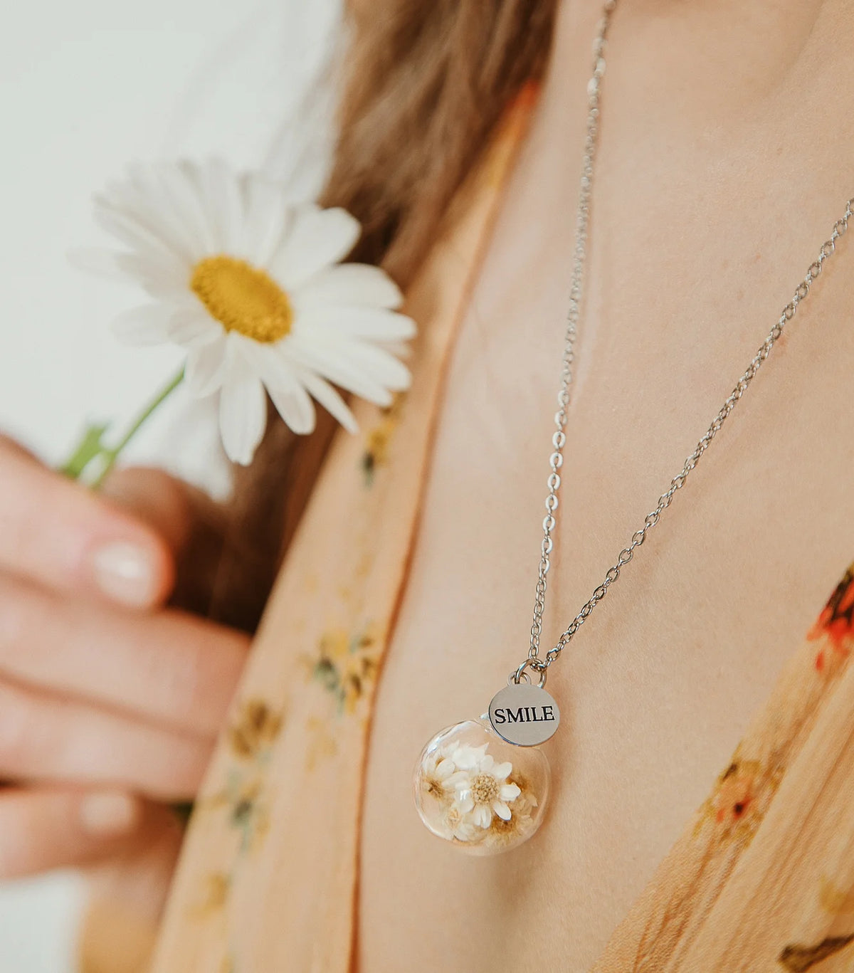 Collana in Acciaio Mad Tea collezione: Il giardino dei desideri - MARGHERITA - GDC001