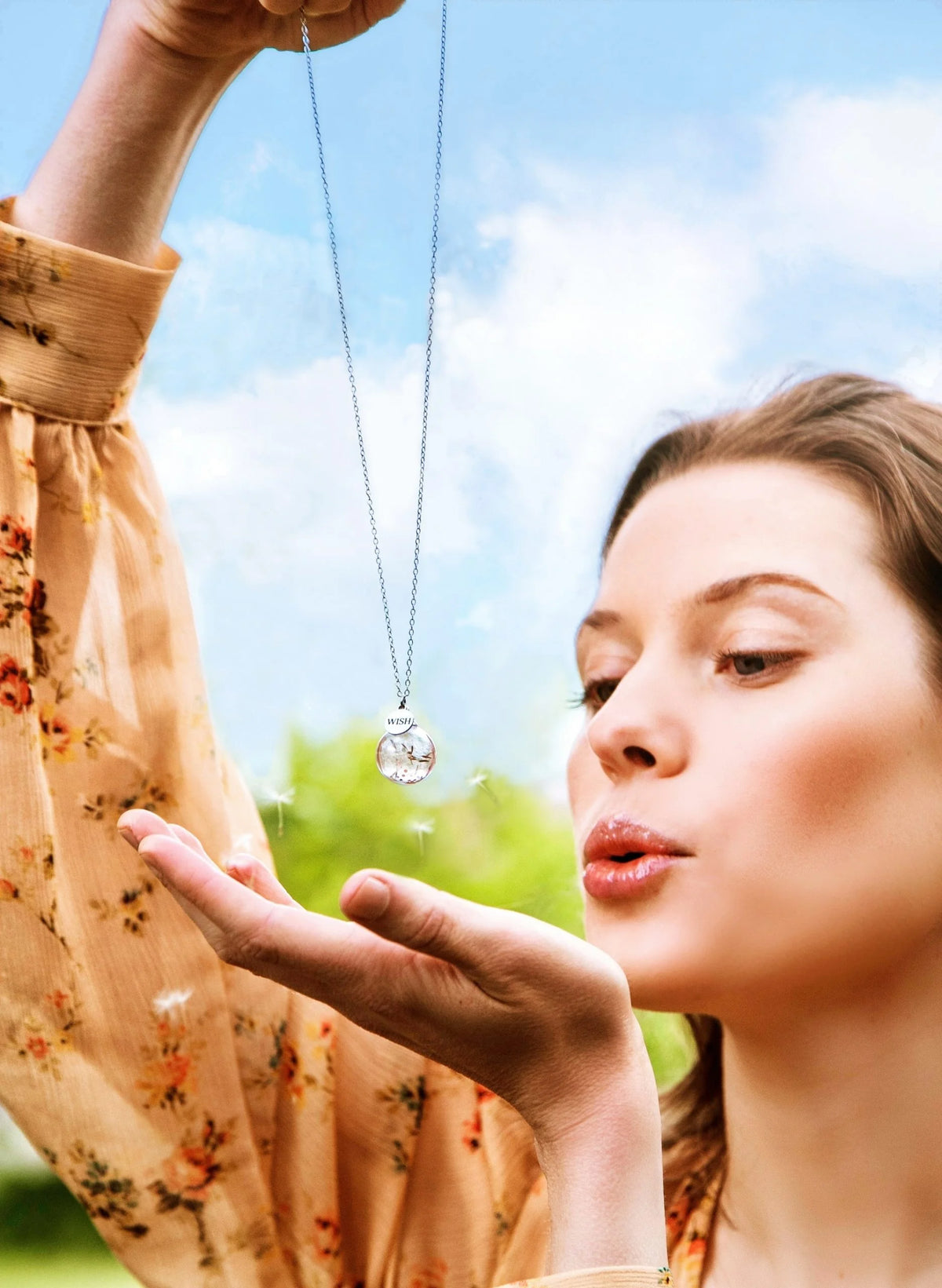 Collana in Acciaio Mad Tea collezione: Il giardino dei desideri - SOFFIONE - GDC005