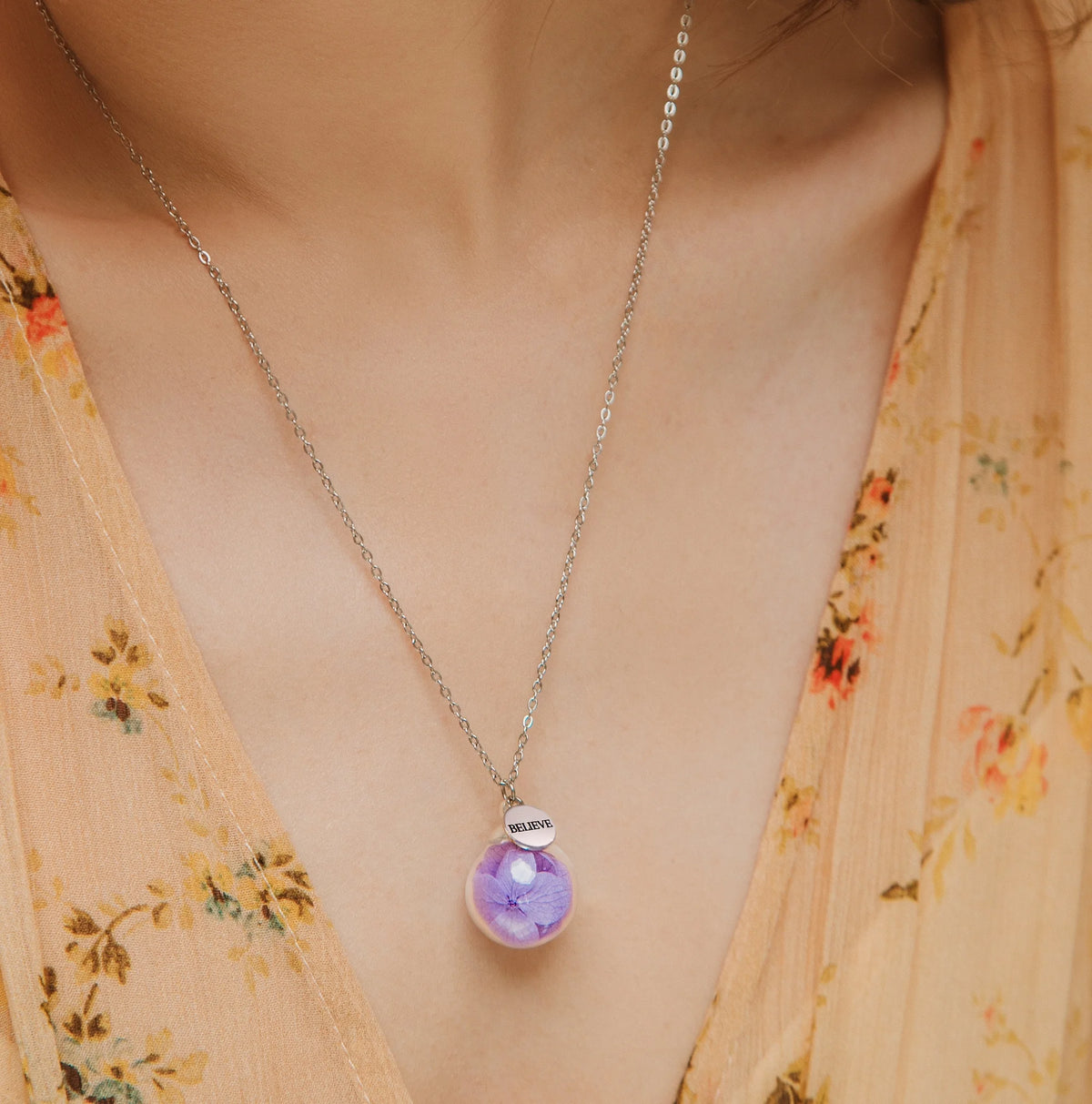 Collana in Acciaio Mad Tea collezione: Il giardino dei desideri - ORTENSIA - GDC009