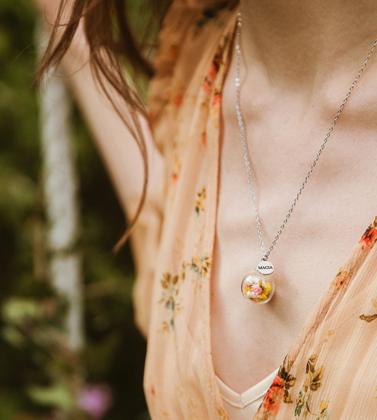 Collana in Acciaio Mad Tea collezione: Il giardino dei desideri - FIORI DI CAMPO - GDC010