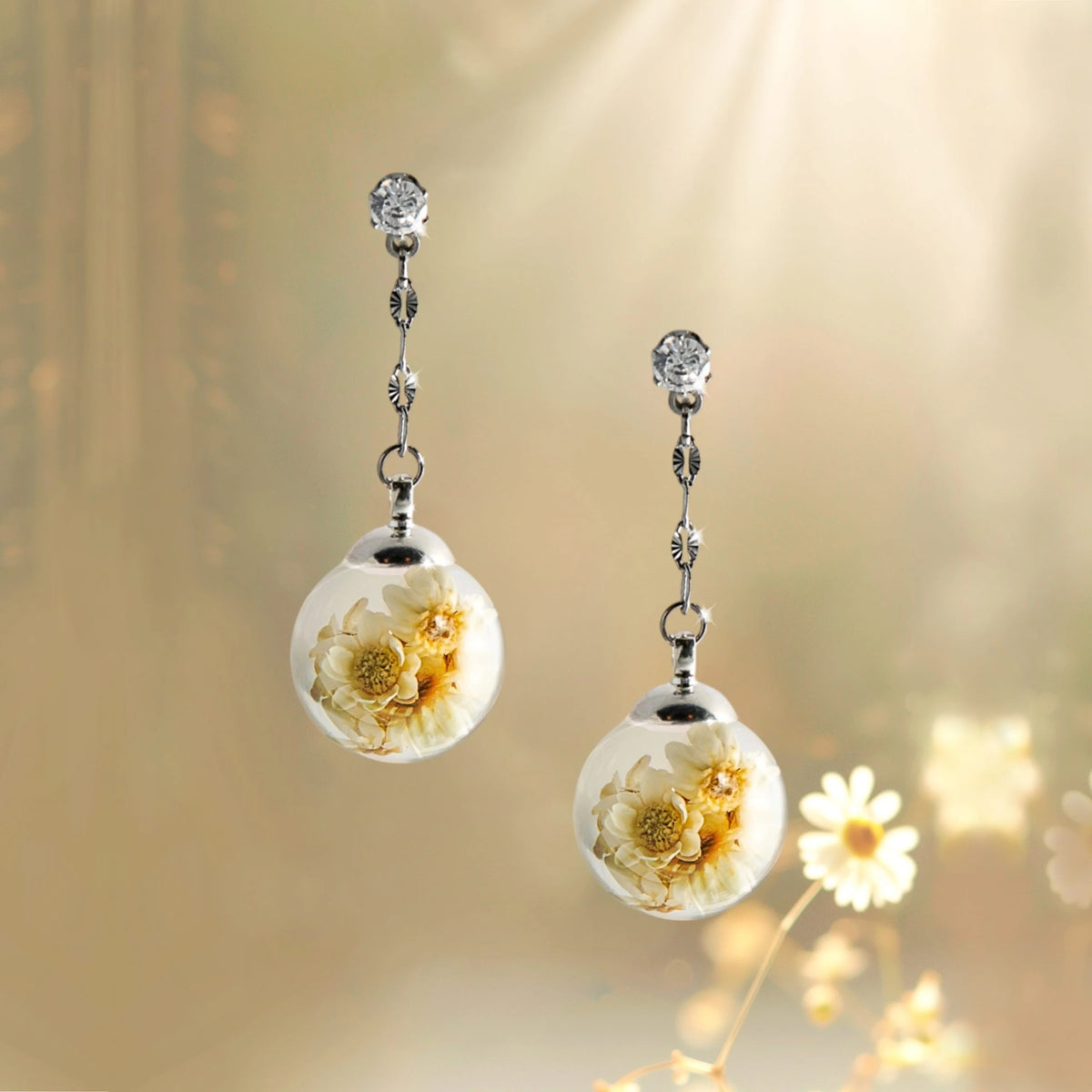 Orecchini in Acciaio Mad Tea collezione: Il giardino dei desideri - MARGHERITA - GDO001