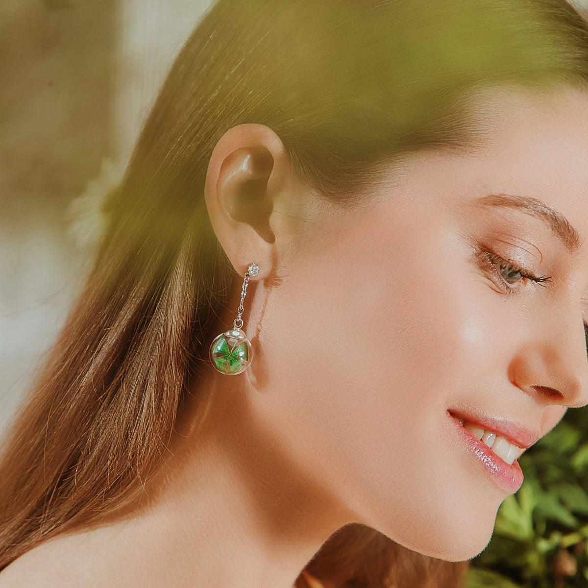 Orecchini in Acciaio Mad Tea collezione: Il giardino dei desideri - QUADRIFOGLIO - GDO002