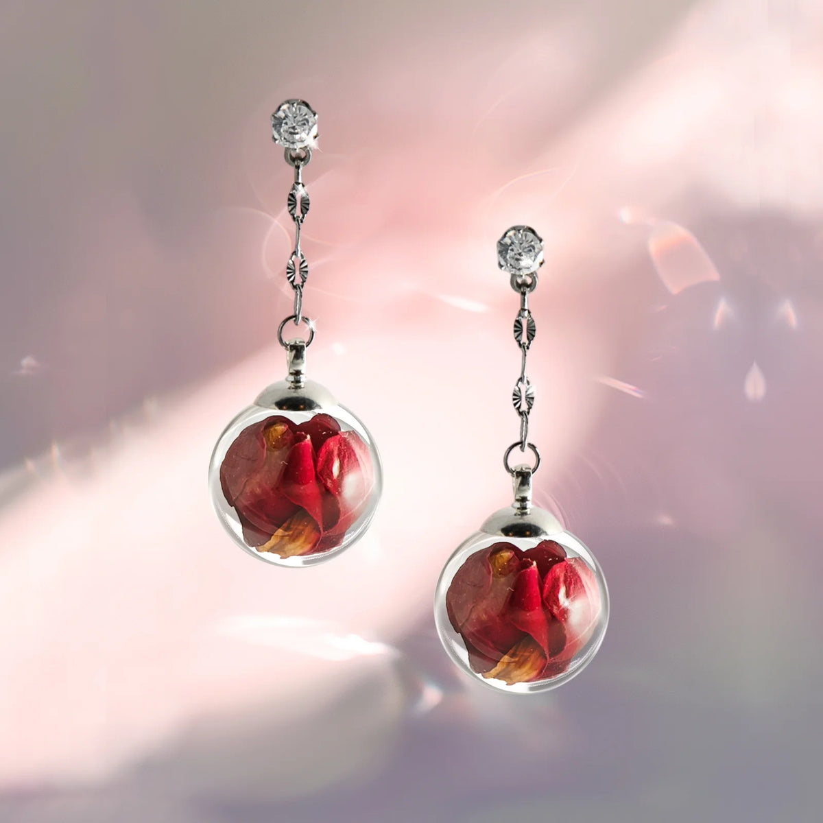 Orecchini in Acciaio Mad Tea collezione: Il giardino dei desideri - ROSA - GDO006