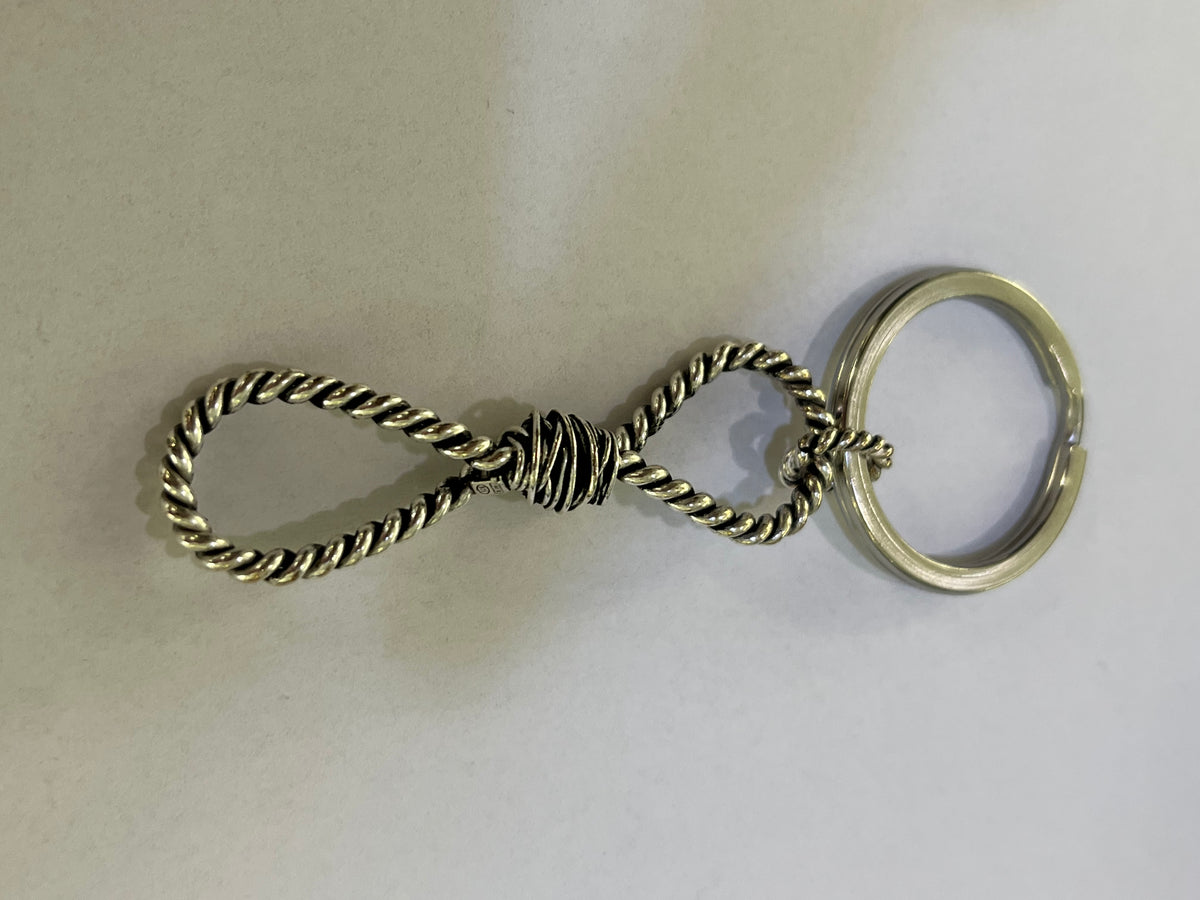 Portachiavi uomo in argento 925 Giacomo Burroni-P0011