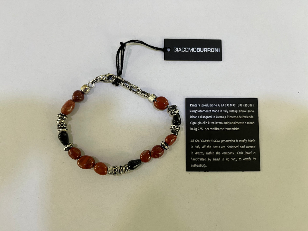 Bracciale uomo in argento 925 Giacomo Burroni-MBC0039