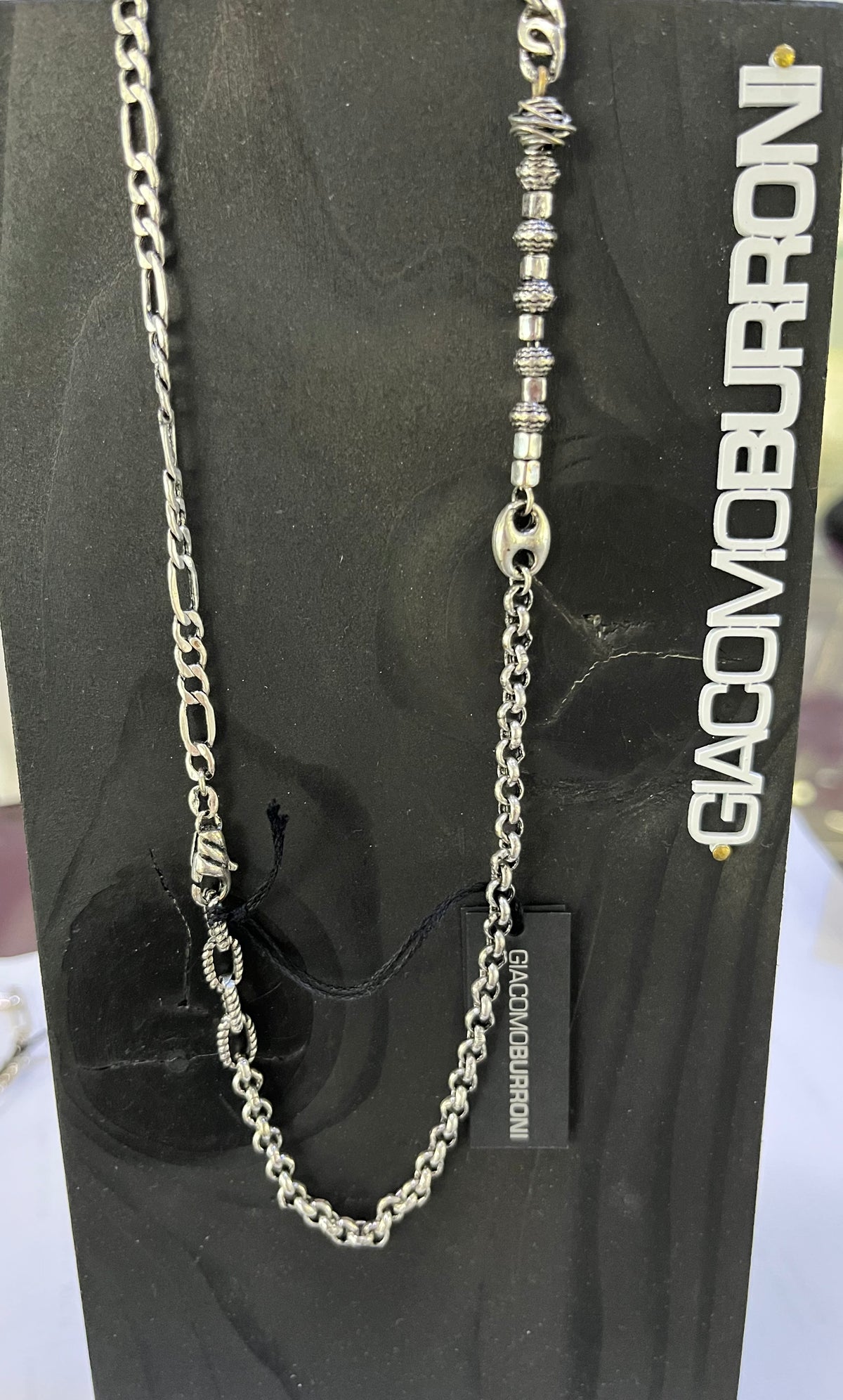 Collana uomo in argento 925 Giacomo Burroni-MG0003