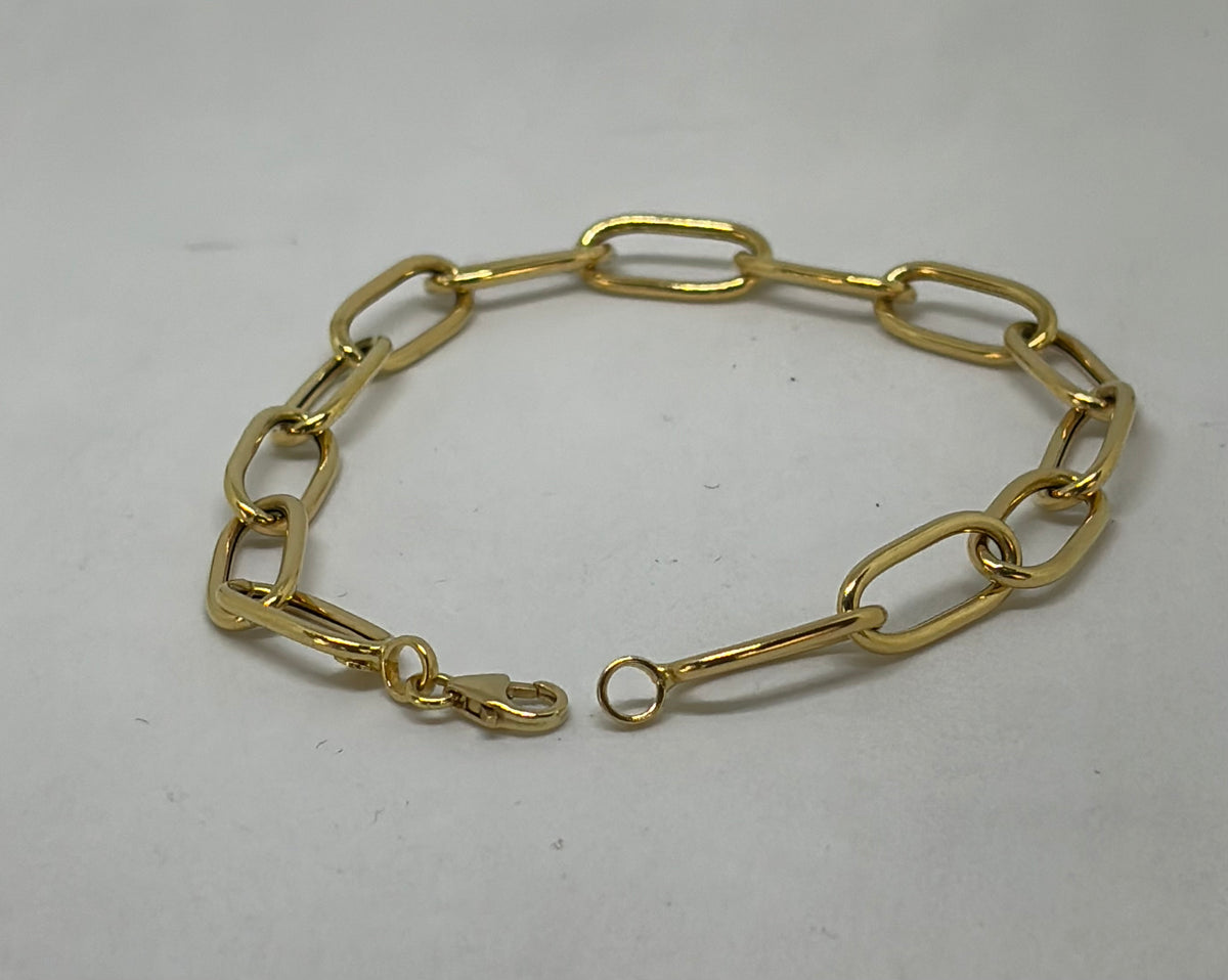 Bracciale in oro 750/1000 - 18 carati colore giallo - 19 centimetri - BO005