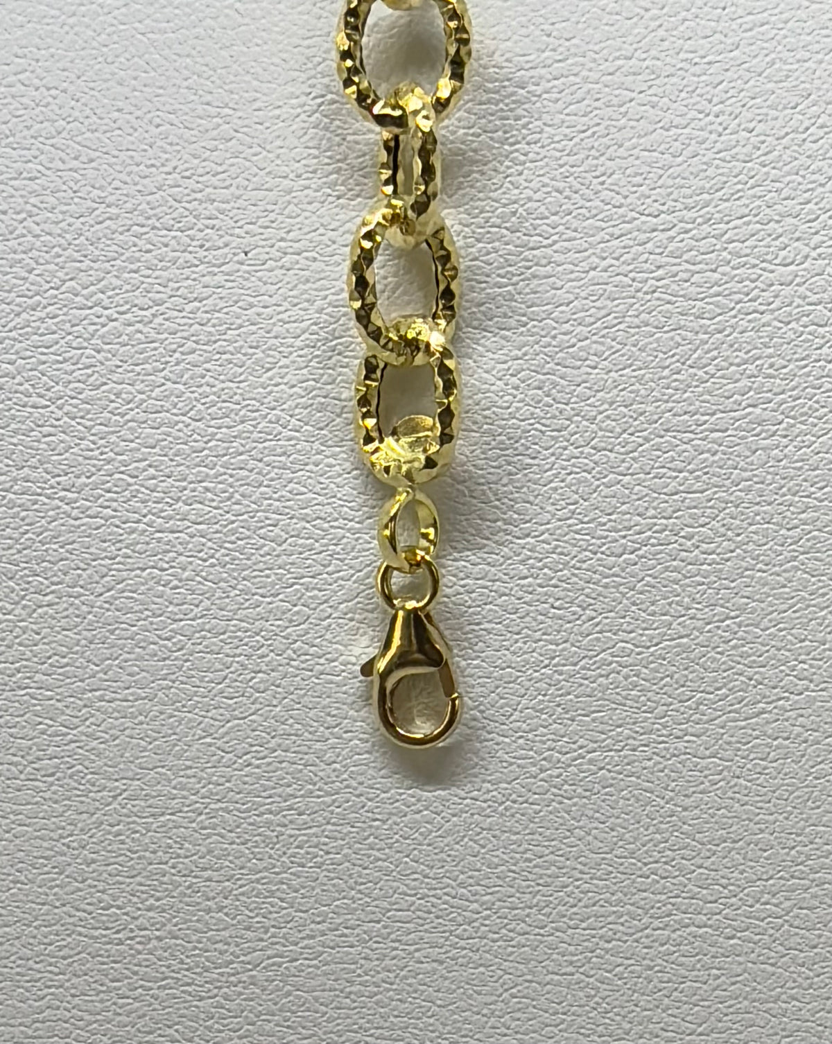 Bracciale in oro 750/1000 - 18 carati colore giallo e bianco - 20 centimetri - BO025