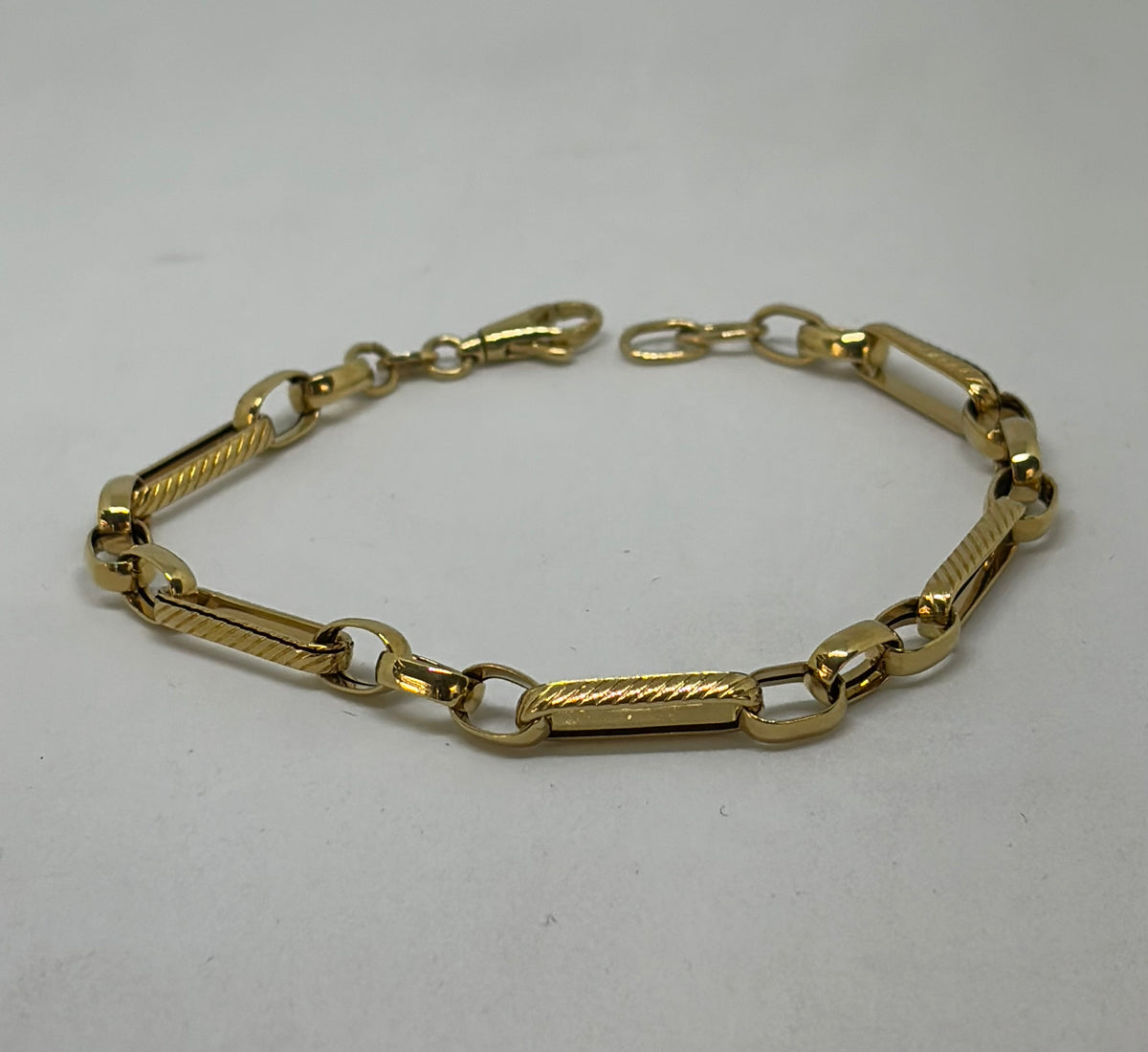 Bracciale in oro 750/1000 - 18 carati colore giallo - 20 centimetri - BO029