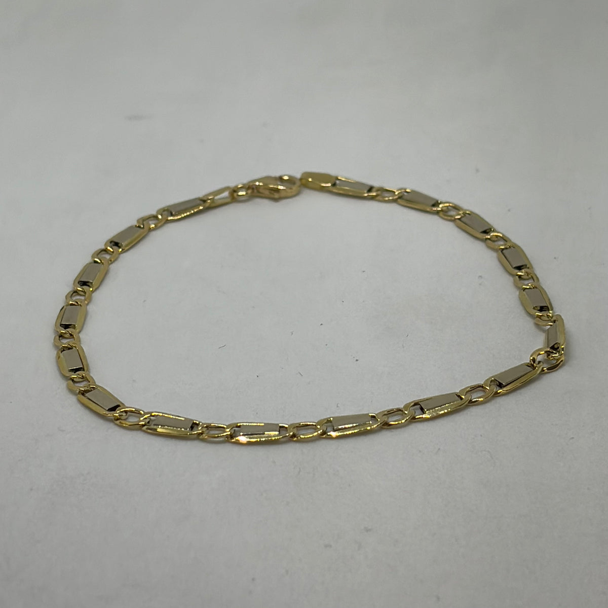 Bracciale in oro 750/1000 - 18 carati colore giallo - 21,5 centimetri - BO016