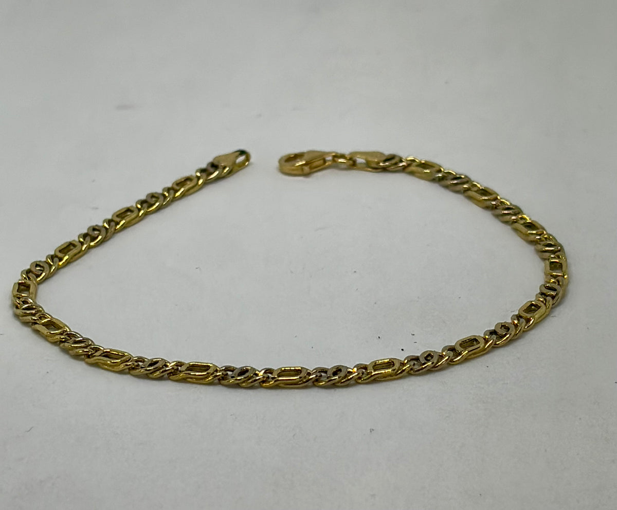 Bracciale in oro 750/1000 - 18 carati colore giallo - 20 centimetri - BO013