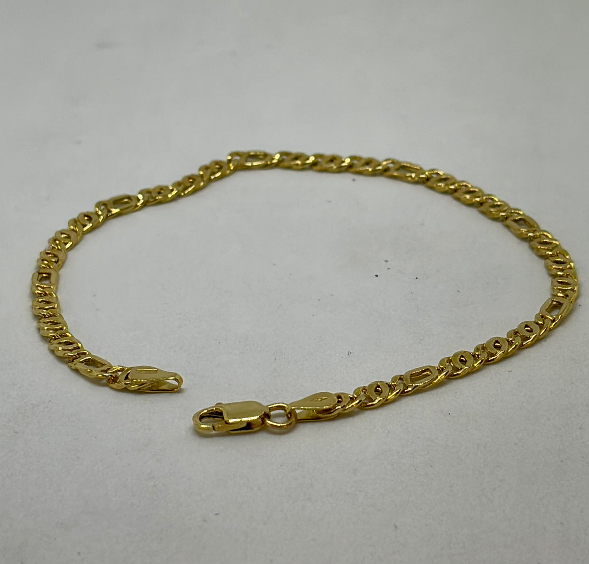 Bracciale in oro 750/1000 - 18 carati colore giallo - 20,5 centimetri - BO014