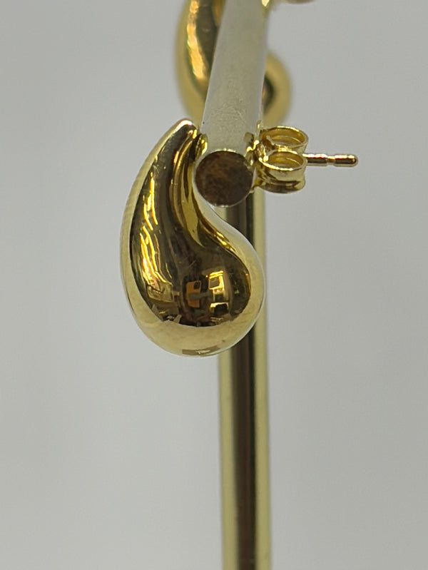NKlaus - 1 Coppia Di Chiusure A Farfalla Per Orecchini In Oro Giallo 750/18K - 7mm, Apertura 0,9mm