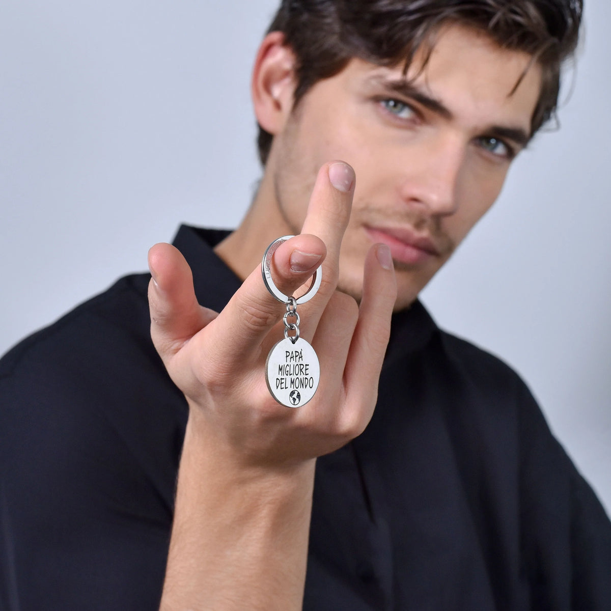 Portachiavi in acciaio Luca Barra-PK296