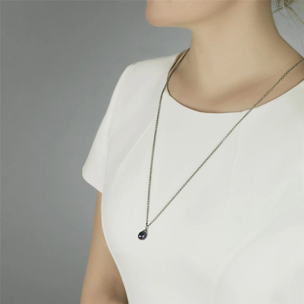 Base Trollbeads - Collana Fantasia con Perla Pavone - TAGFA-00056