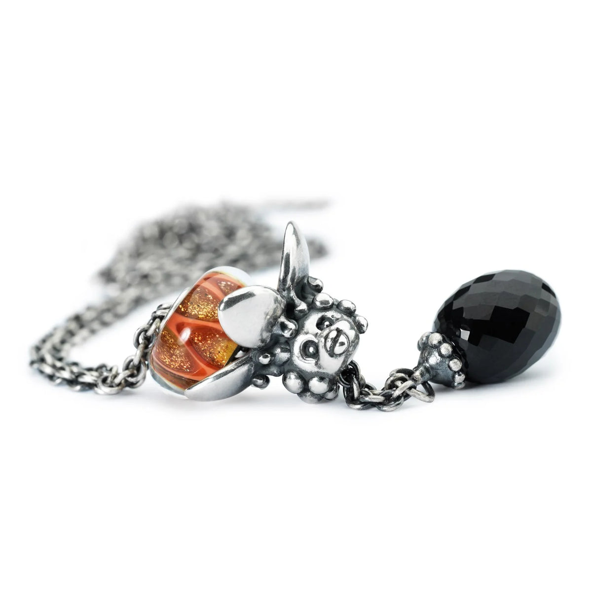 Base Trollbeads - Collana Fantasia con Onice Nero - TAGFA-00001