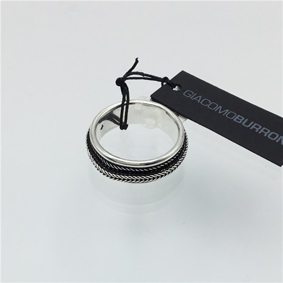 Anello Uomo in argento 925 Giacomo Burroni-R0105