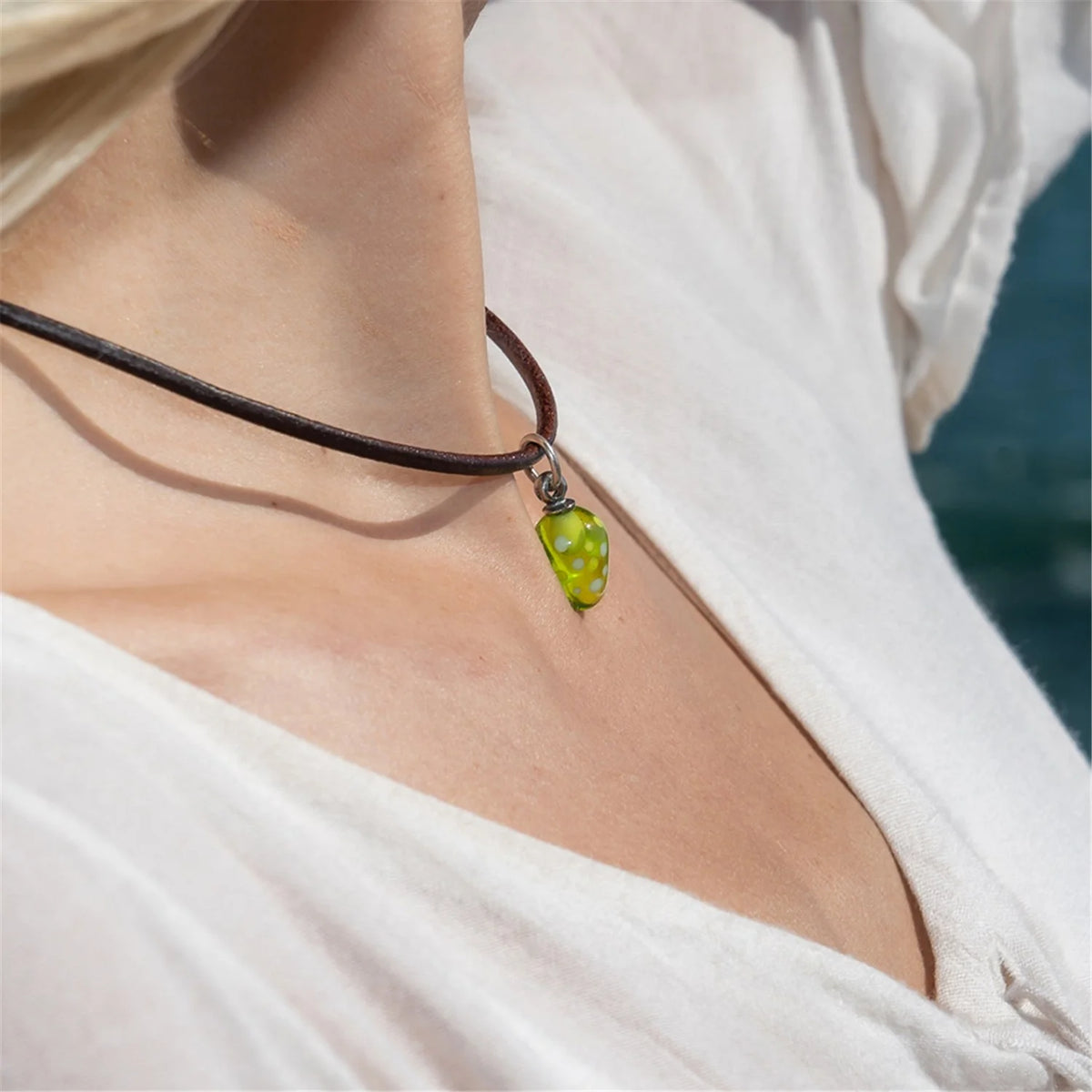 Base Trollbeads - Collana in Cuoio Marrone - TLENE-00001