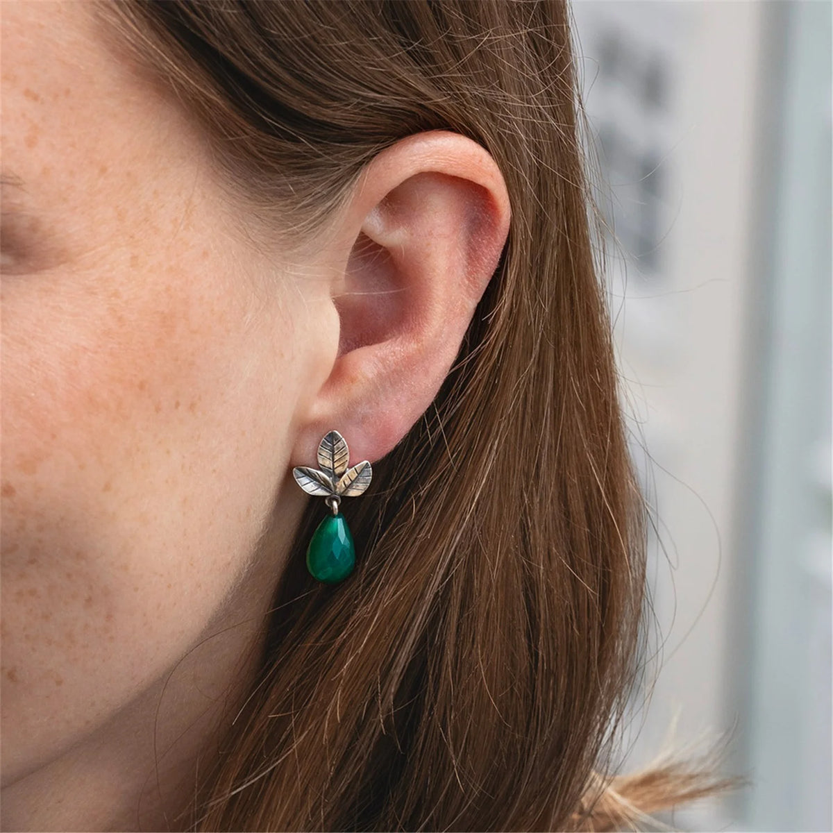 Orecchini Trollbeads - Orecchini Foglie della Tranquillità - TAGEA-00131