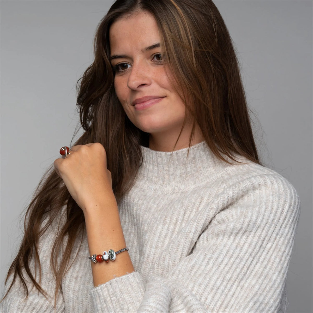 Beads Trollbeads - Onice Rosso Rotondo - TSTBE-00023