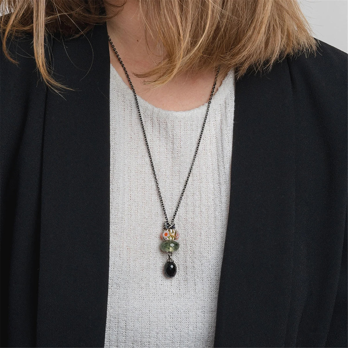 Beads Trollbeads - Prenite con Quarzo Tormalino - TSTBE-20041