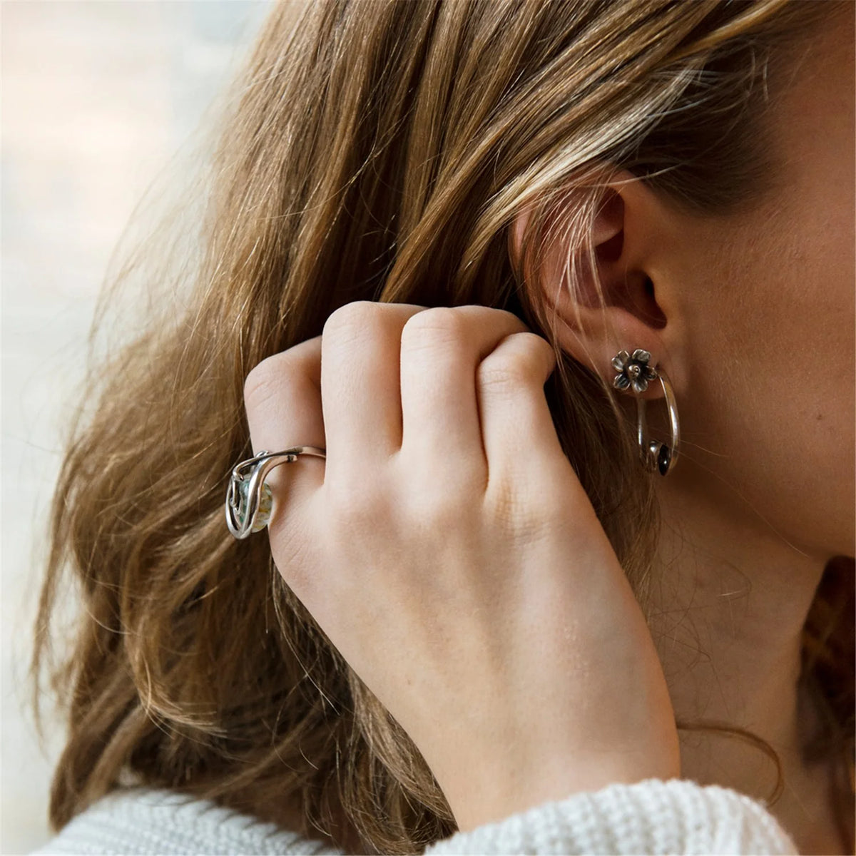 Orecchini Trollbeads - Orecchini Fiori Sorridenti - TAGEA-00107