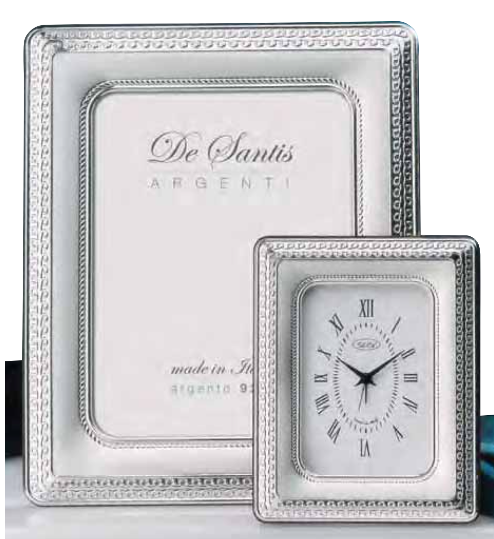 Conrinice in argento con orologio-100OR