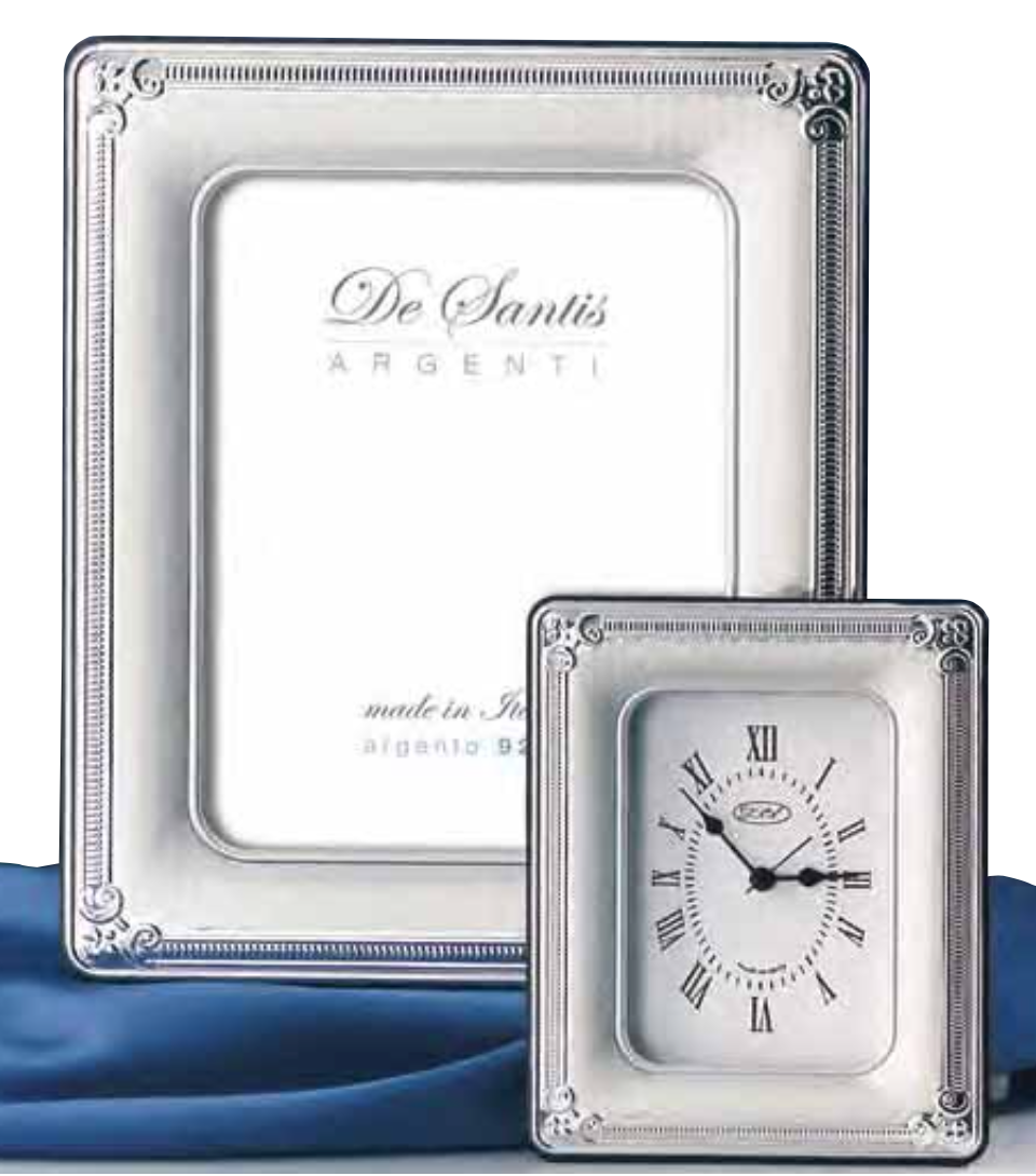 Conrinice in argento con orologio-110OR