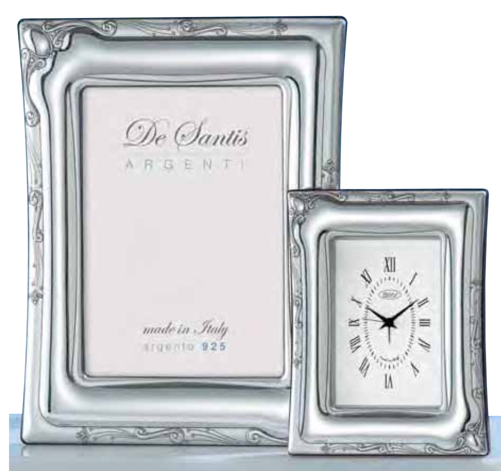 Conrinice in argento con orologio-132OR