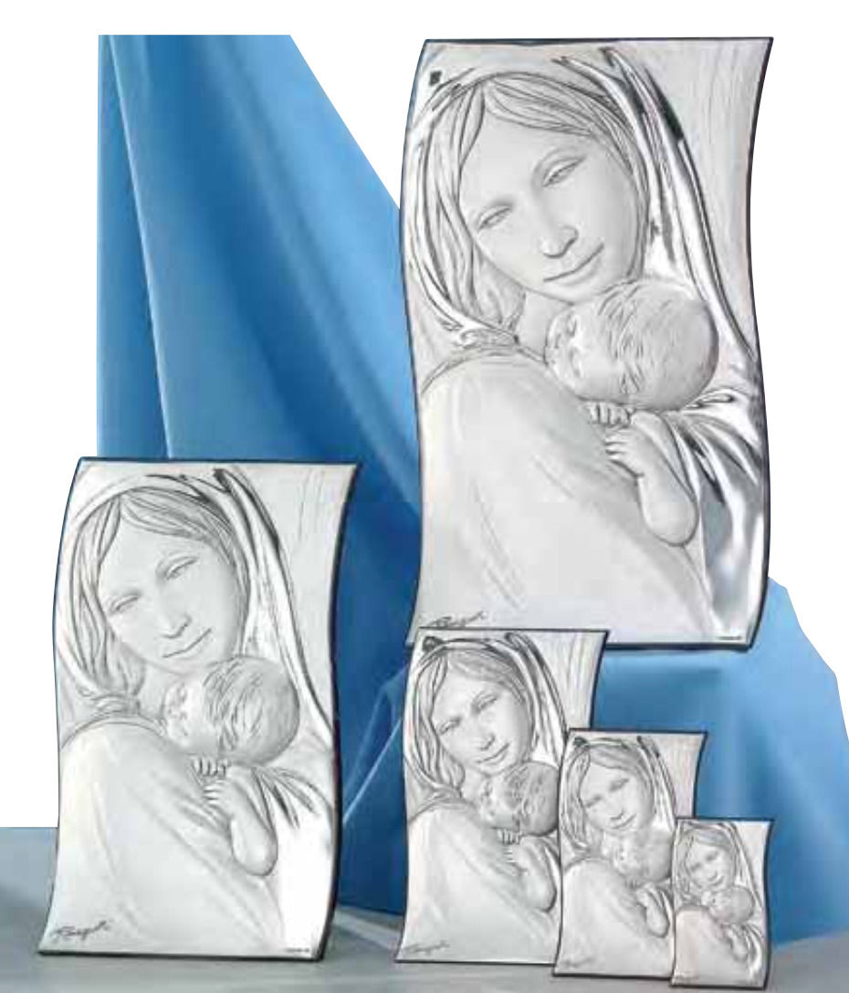 Quadro in argento sacro-Madonna-3017