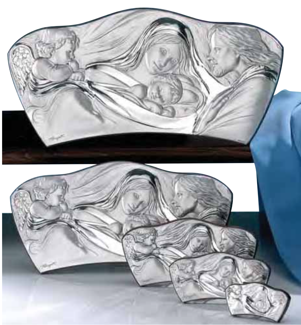 Quadro in argento sacro-Sacra Famiglia-3080