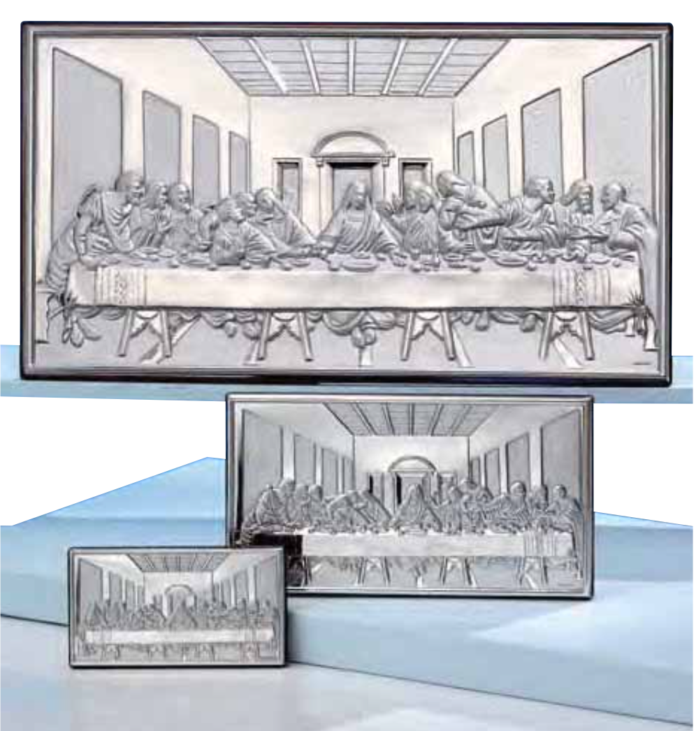 Quadro in argento sacro-Ultima-cena-3089