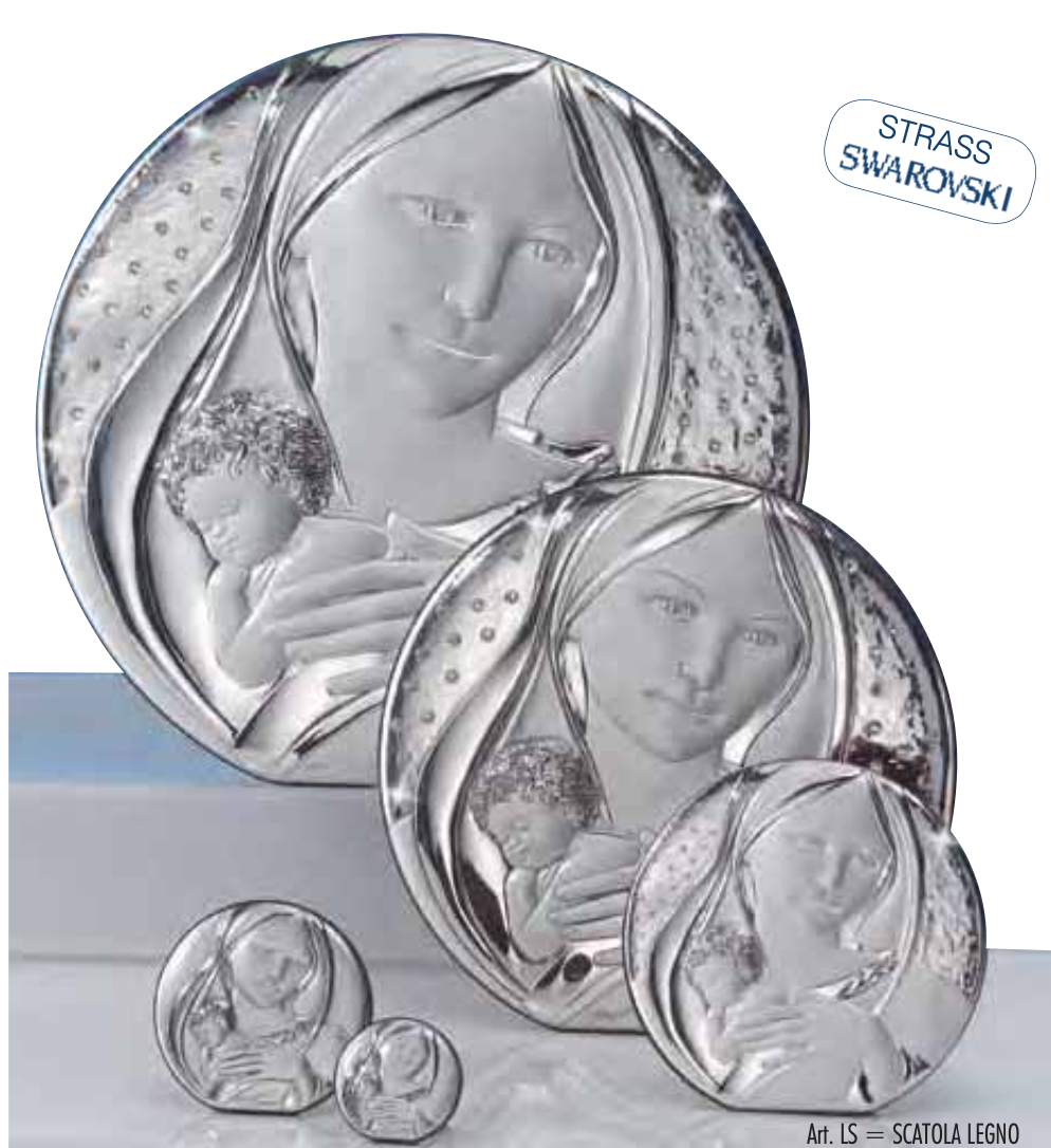 Quadro in argento sacro-Madonna-3160