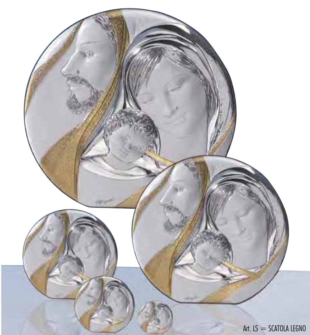 Quadro in argento sacro-Sacra Famiglia-3161