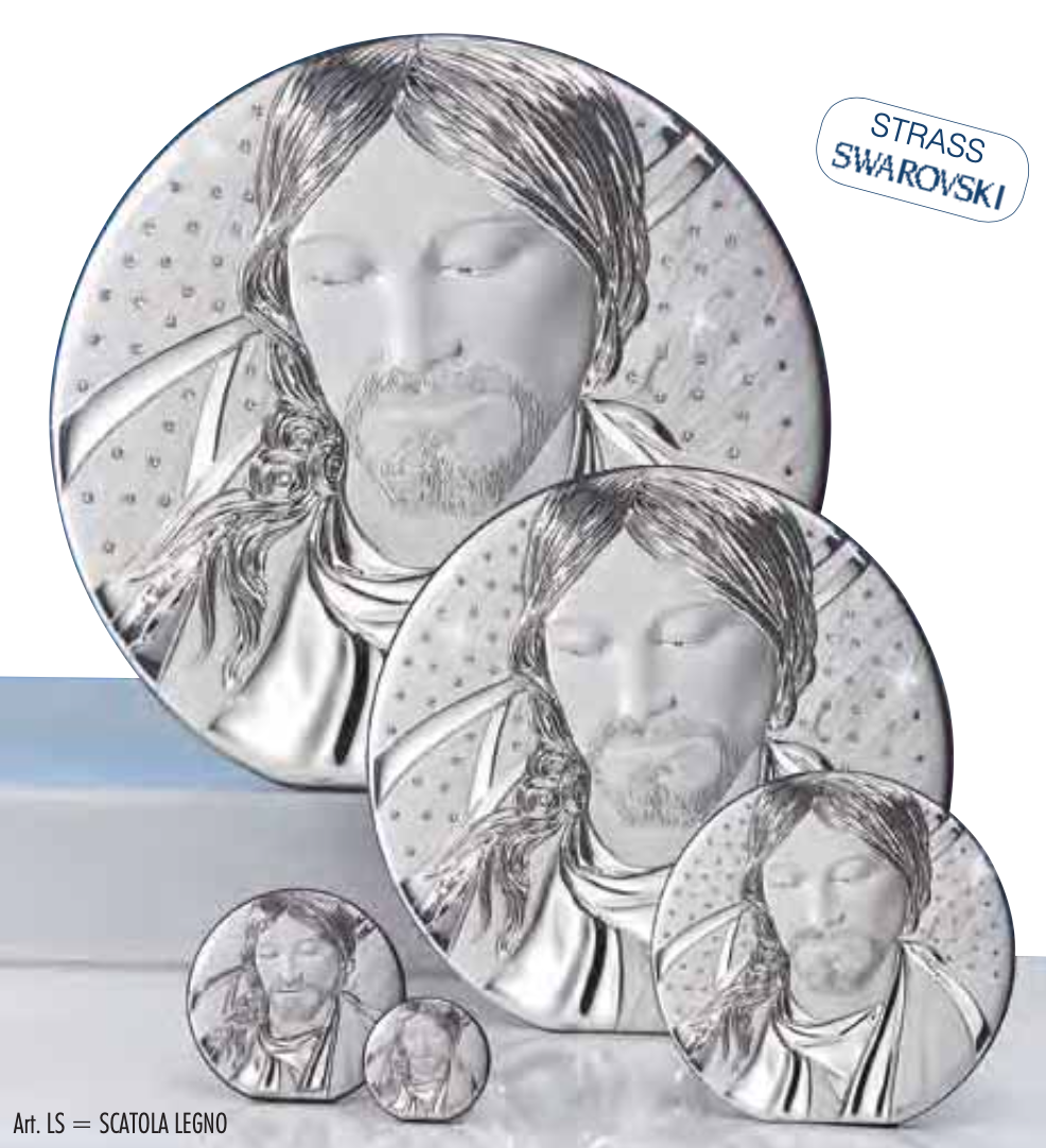 Quadro in argento sacro-Gesù-3162