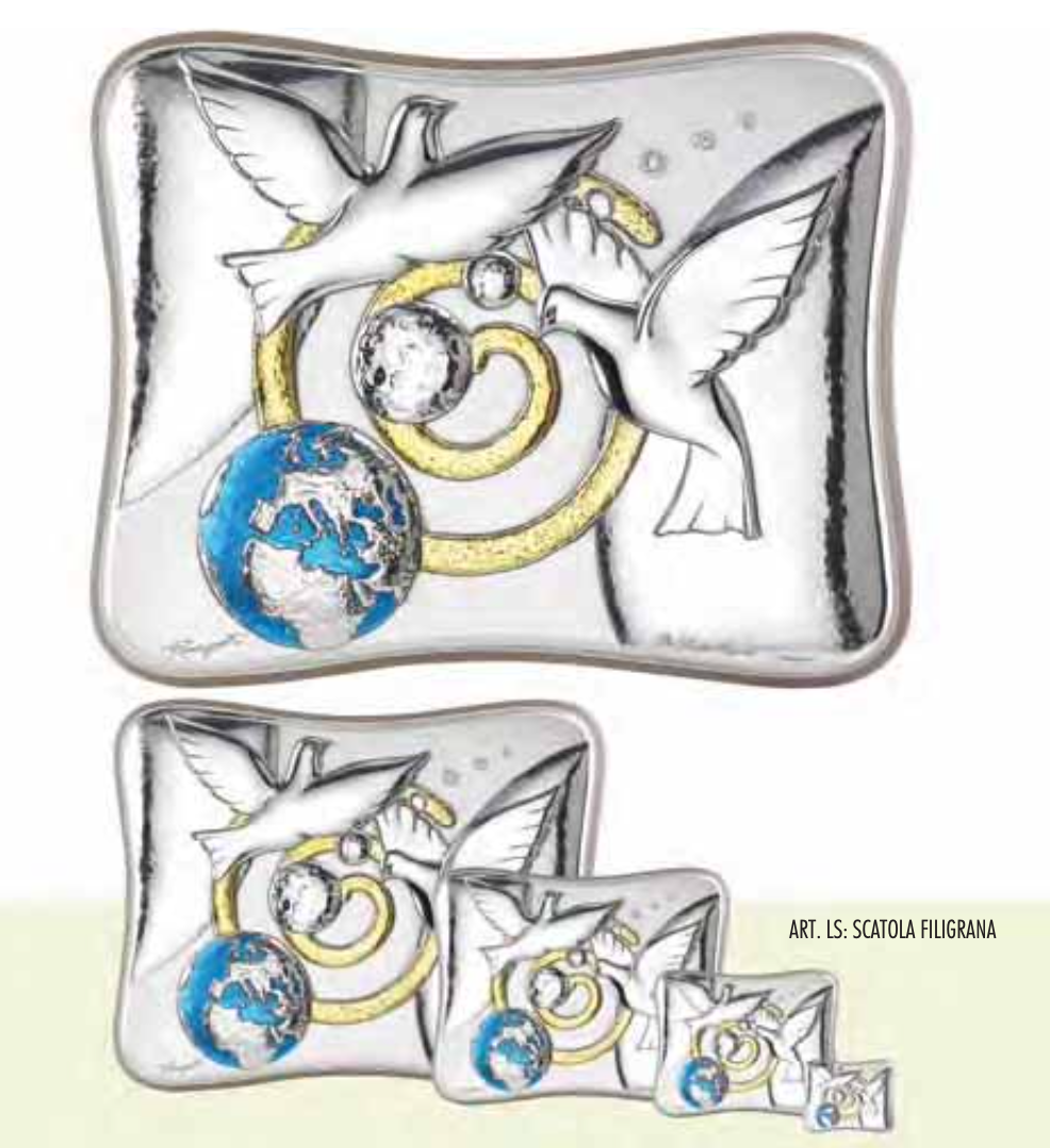 Quadro in argento sacro-La Pace-3173