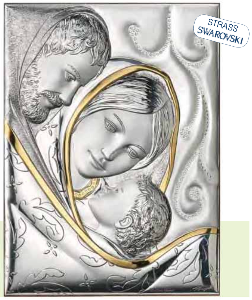 Quadro in argento sacro-Sacra Famiglia-3178 - Gioielleria Nasi