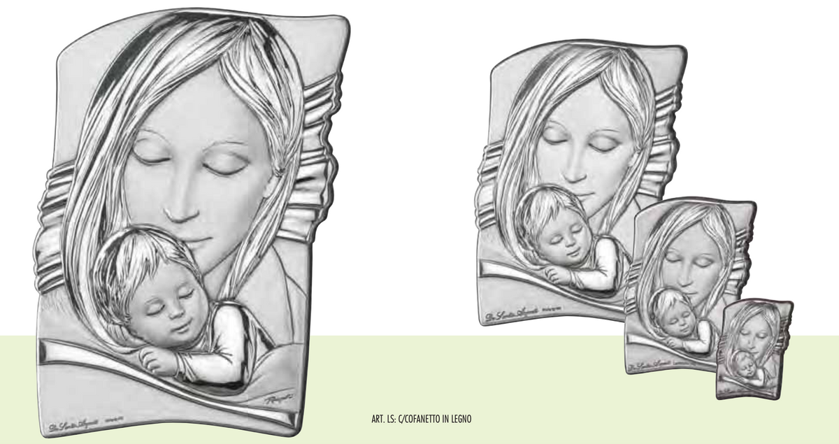 Quadro in argento sacro-Madonna-3184
