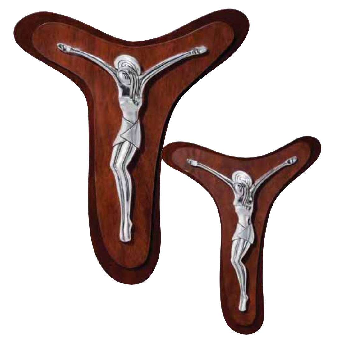 Quadro in argento sacro-Cristo con croce-7113