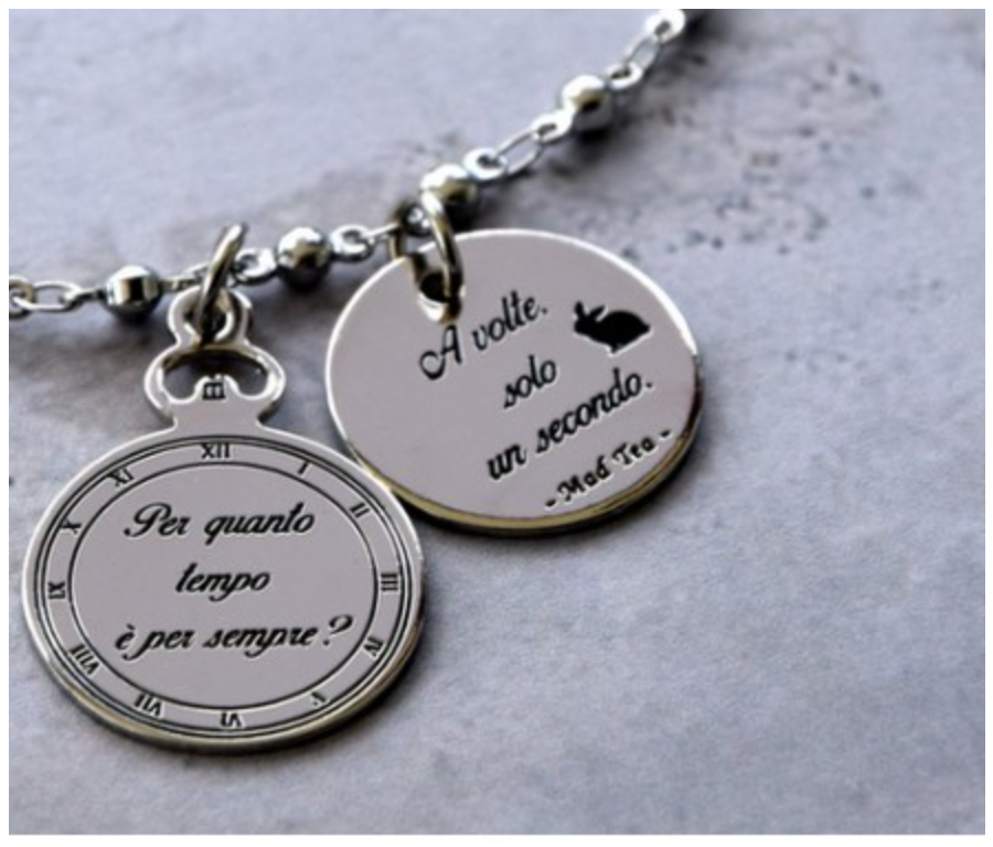 Bracciale in acciaio Mad Tea collezione Alice in Wonderland-AWB006