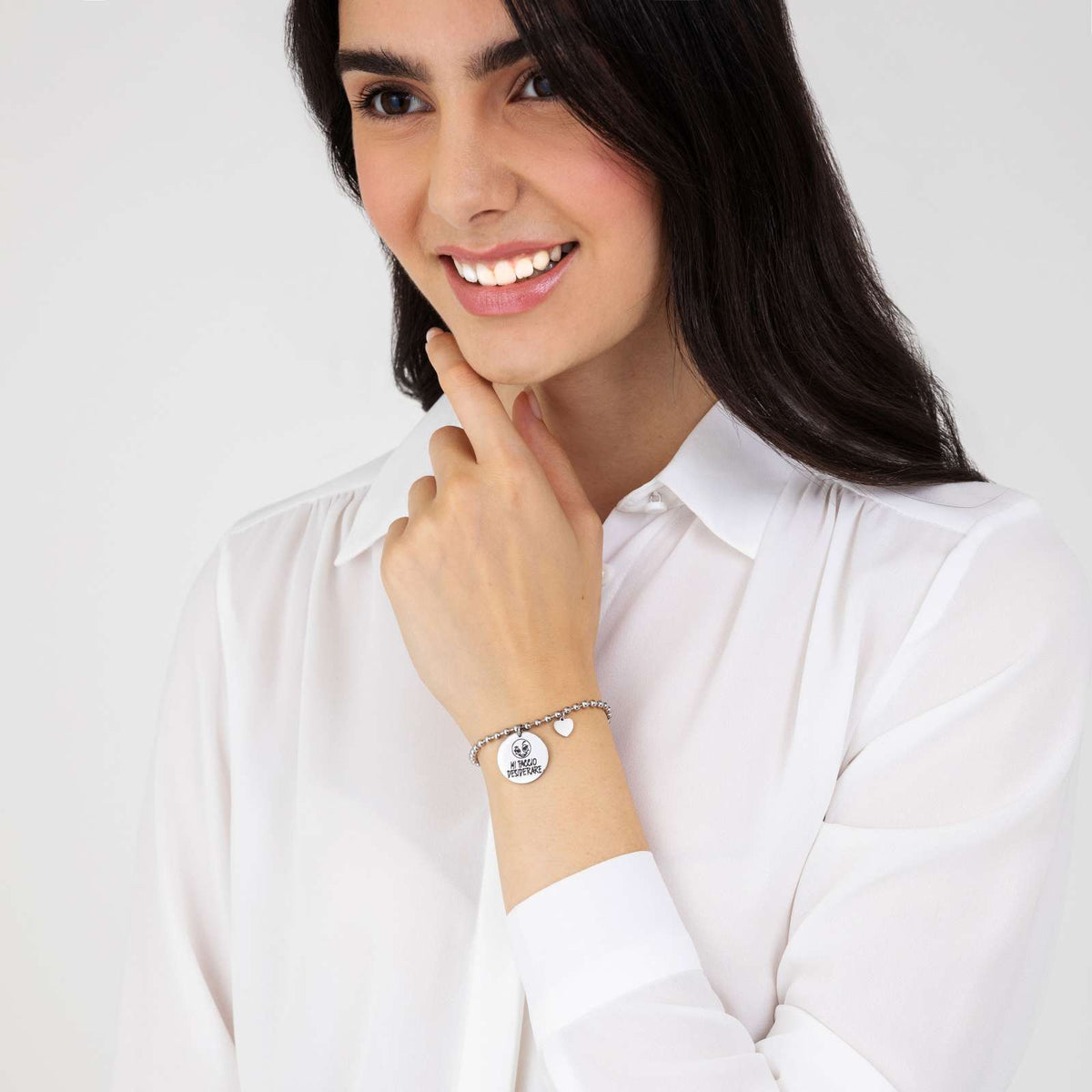 Bracciale in acciaio Luca Barra-BK1793