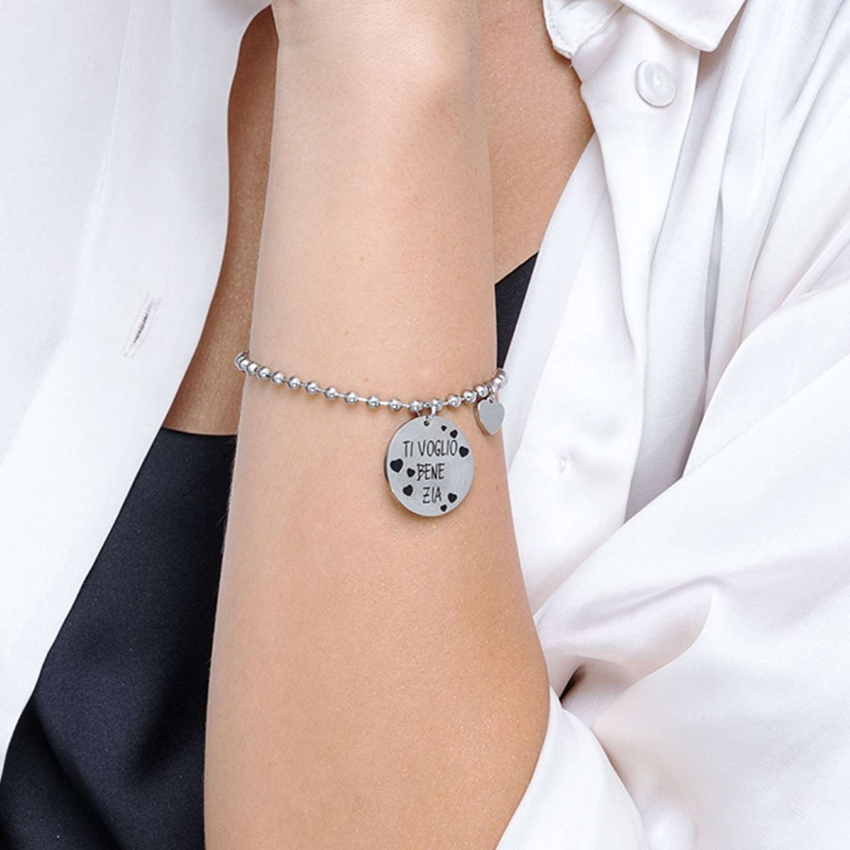 Bracciale in acciaio Luca Barra-BK1784