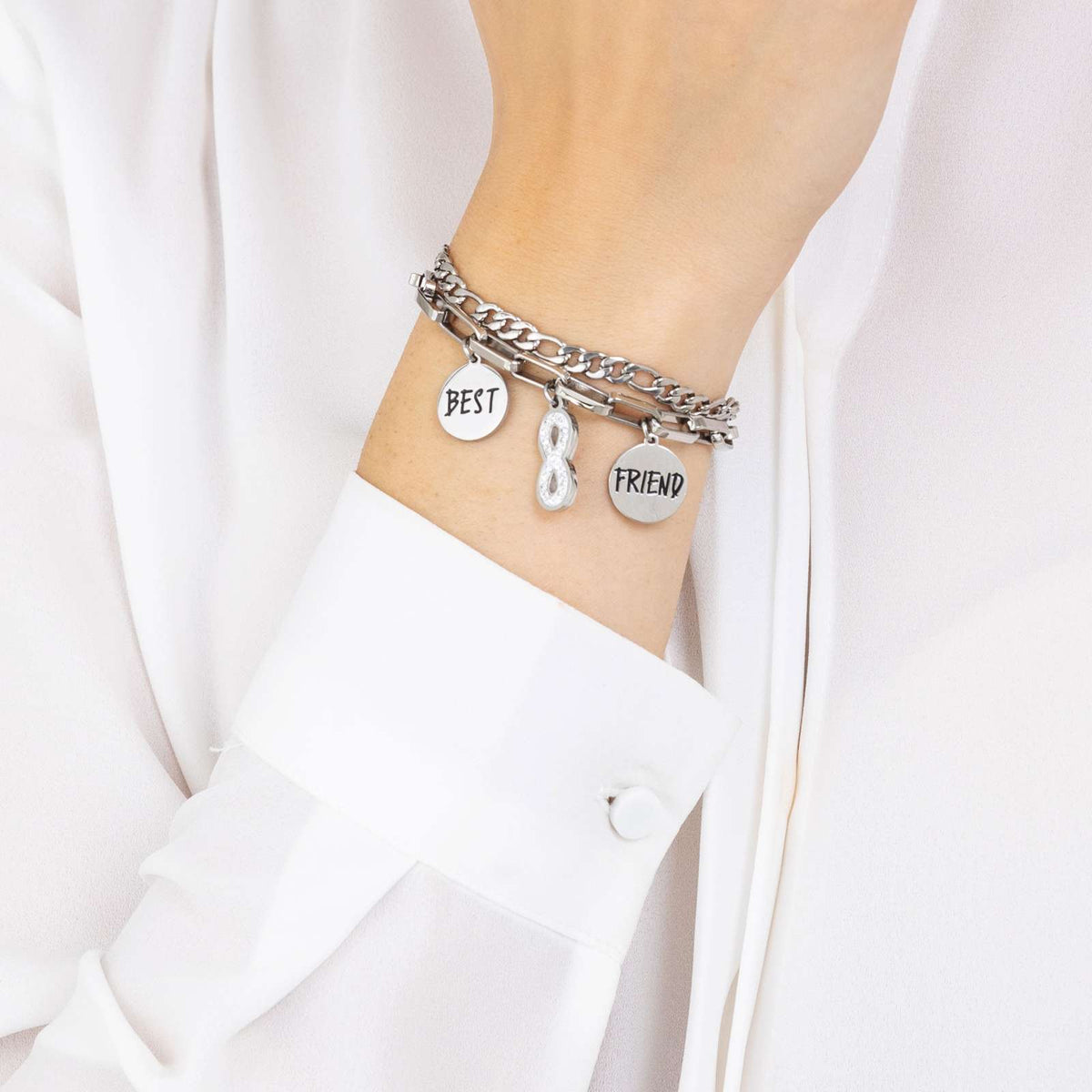 Bracciale in acciaio Luca Barra-BK2113