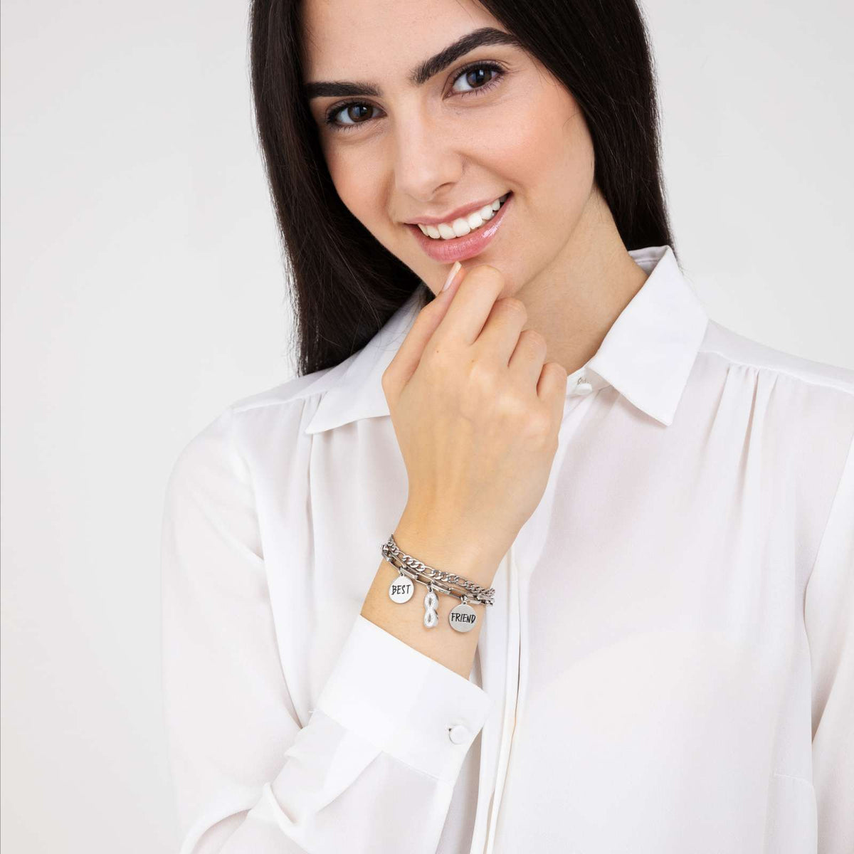 Bracciale in acciaio Luca Barra-BK2113