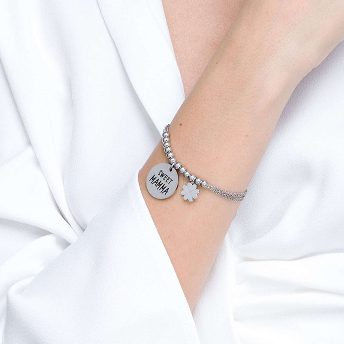 Bracciale in acciaio Luca Barra-BK2044