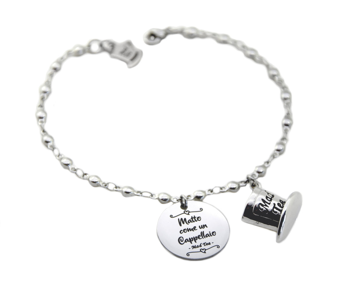 Bracciale in acciaio Mad Tea collezione Alice in Wonderland-AWB009