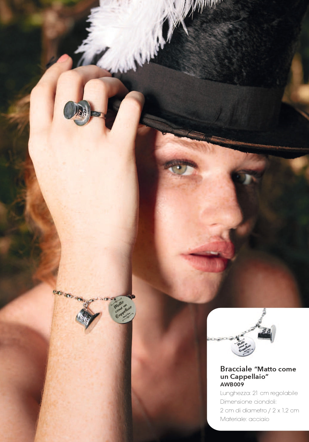 Bracciale in acciaio Mad Tea collezione Alice in Wonderland-AWB009