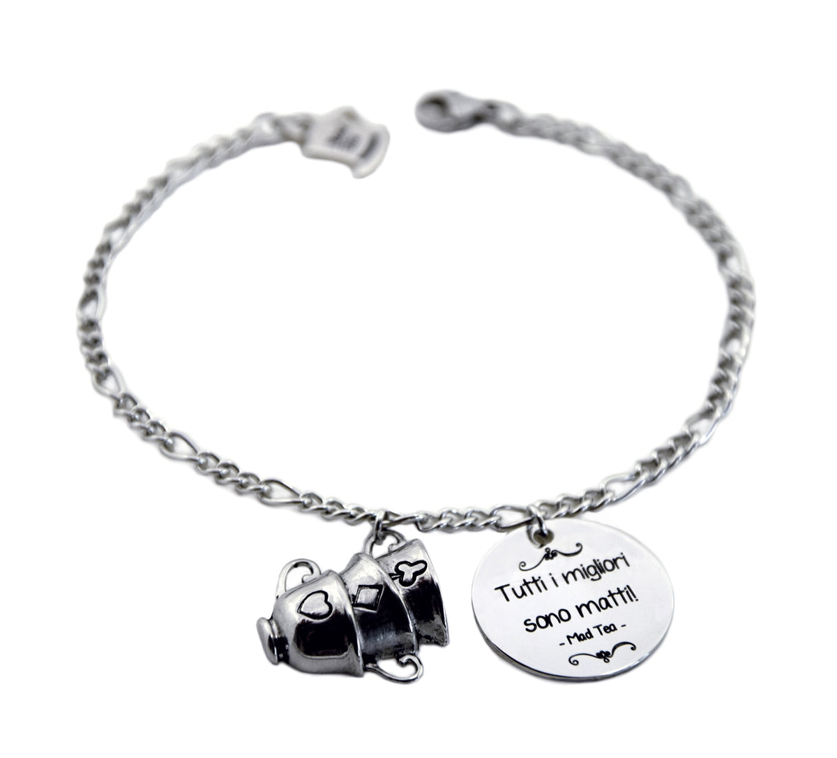 Bracciale in acciaio Mad Tea collezione Alice in Wonderland-AWB010